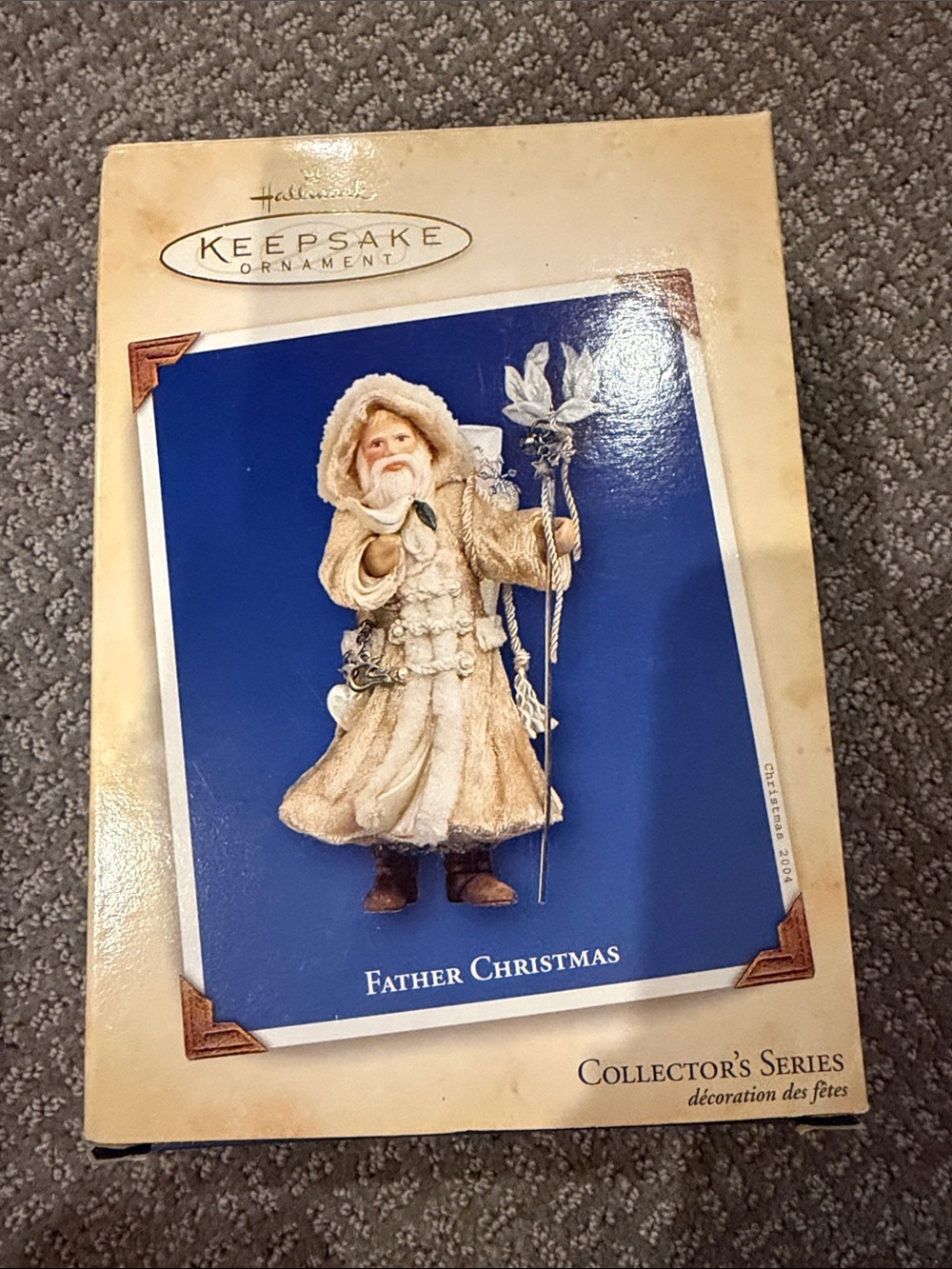 Hallmark 2004 Keepsake Ornament - Father Christmas (Cream Coat)